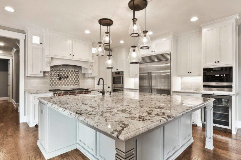 Modern granitetop kitchen countertop installation in Gilbert AZ