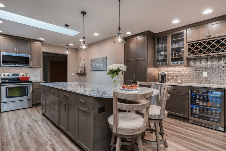 Modern quartz spacious countertop installation in Gilbert AZ