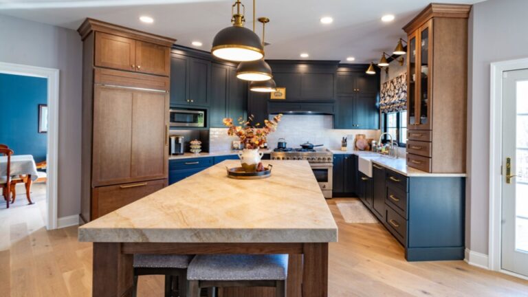 Stone quartz kitchen countertop installation in Gilbert AZ